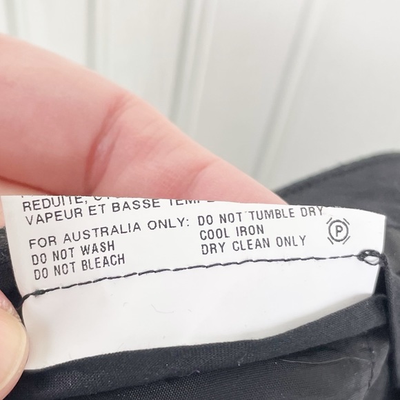 Jil Sander Women's Dark Grey Wool Blend Career Pants Trousers Size 40 US Size 8 - Picture 6 of 8